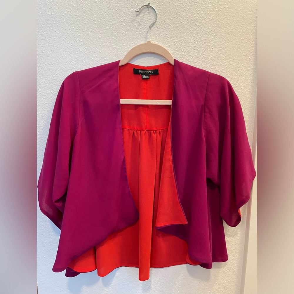 Fuchsia-Orange perfect color combo top